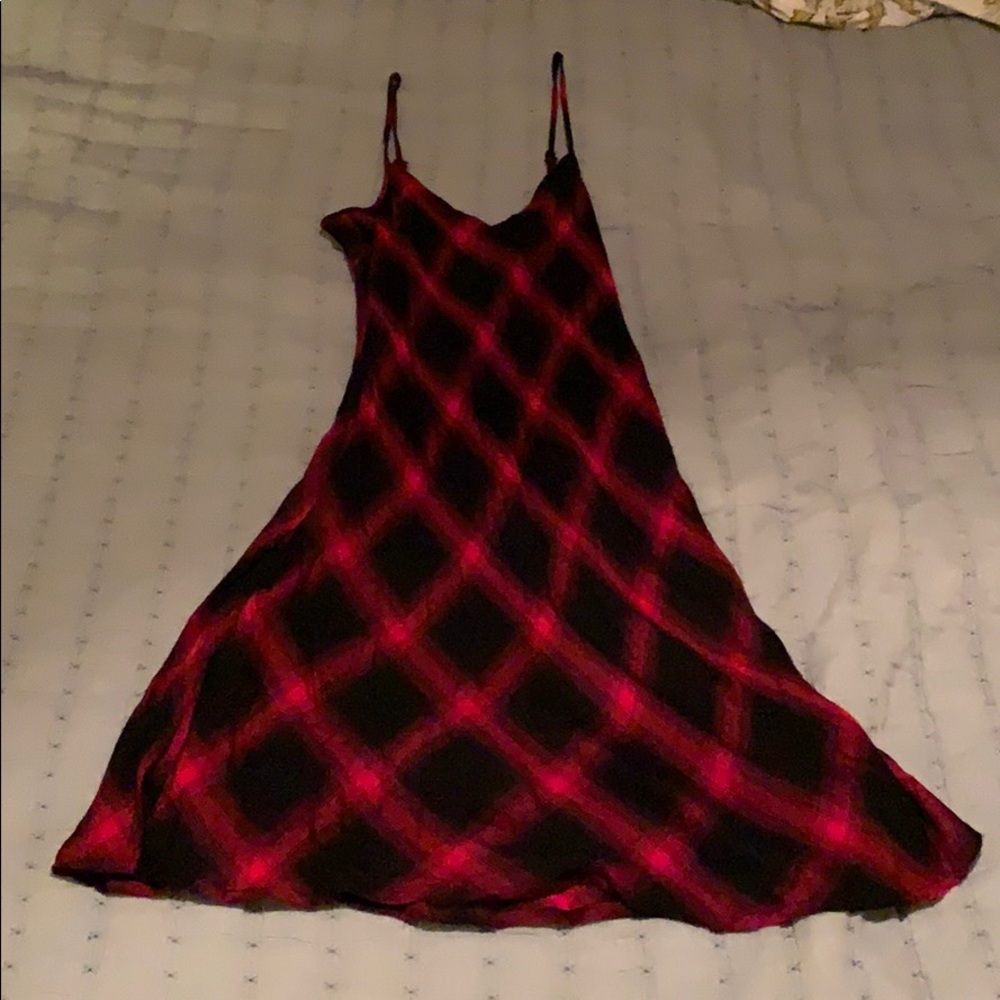 Re:named plaid slip dress